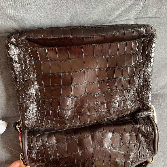 Coach Madison shoulder bag embossed croc espresso - Picture 10 of 16